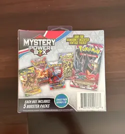 Pokemon TCG Mystery Power Box SEALED Chase Pack Seeded 1:10 (5 Booster Packs) - Image 2