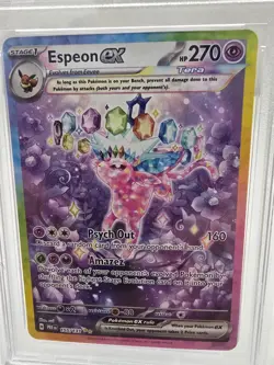 Pokemon TCG Espeon EX Prismatic Evolutions 155/131 Special Illustration PSA 9 - Image 2
