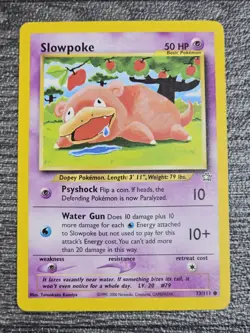 Pokemon TCG Slowpoke Neo Genesis 73/111 Regular LP WOTC - Image 1