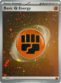 Pokemon Basic Fighting Energy - 006 - Cosmos Holo NM-Mint Scarlet & Violet Base - Image 1