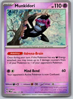 Munkidori (Master Ball Pattern) 044/131 SV: Prismatic Evolutions Pokemon TCG NM - Image 1