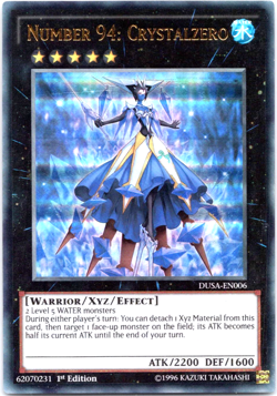 Number 94: Crystalzero - DUSA-EN006 - Ultra Rare - 1st Edition Yugioh TCG Card - Image 1