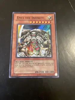 Yu-Gi-Oh! TCG, Emes the Infinity DBT-EN001, Super Rare Unlimited - Image 1