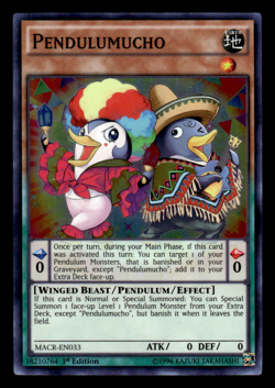 Yugioh Pendulumucho MACR-EN033 Super Rare 1st Edition NM - Image 1