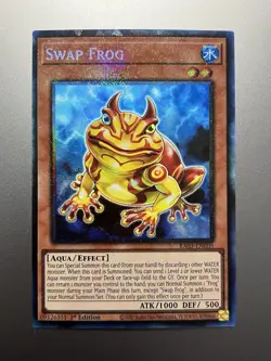 Yugioh - Swap Frog Prismatic Collectors Rare RA03-EN005, Near Mint, 1st Edition - Image 1