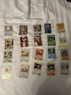 Pokemon TCG 20 Card Lot - Vintage Era Singles - Great Mix! - Image 1