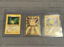 Pokemon Pikachu Card Lot Gold Metal 58/102 Celebrations 25th Anniversary + Promo - Image 1