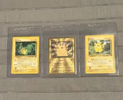 Pokemon Pikachu Card Lot Gold Metal 58/102 Celebrations 25th Anniversary + Promo - Image 3