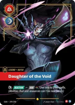 Riftbound Kai'Sa Daughter of the Void (Overnumbered) NM Foil Origins - Image 1