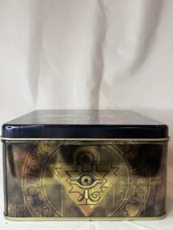 1996 YUGIOH trading card game collectors tin - no cards - box only! BLUE LID - Image 3