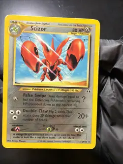 Pokemon TCG Scizor 29/75 Neo Discovery Regular Non-Holo Card English - Image 1