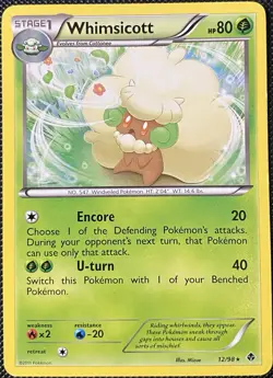 Whimsicott 12/98 Emerging Powers Regular (See Photos) - Pokemon Card - Image 1