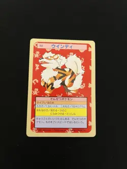 Arcanine Topsun PL Vintage Japanese Non-Holo Rare 1997 Pokemon Cards Green Back - Image 1