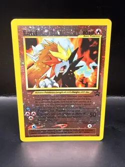 Pokemon Card - Entei #34 Black Star WOTC Movie Promo Reverse Holo D - Image 2