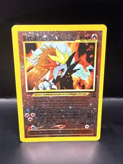 Pokemon Card - Entei #34 Black Star WOTC Movie Promo Reverse Holo D - Image 3