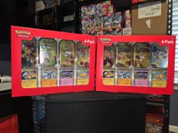 2 Sam's Club exclusive Pokemon 151 - 4 pack Mini Tins & Promo Cards Bundle - Image 1