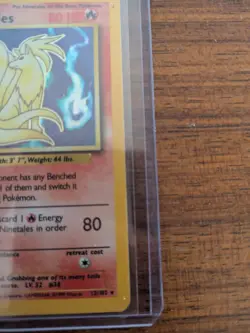 Pokemon TCG Base Set Ninetales Rare Holo Card 12/102 - Image 4