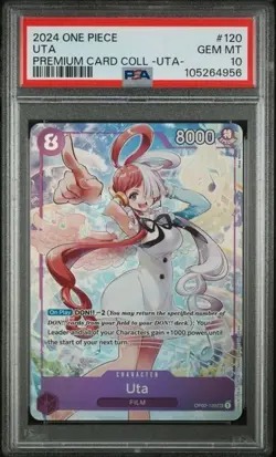 Uta OP02-120 - One Piece Uta Premium Card Collection - PSA 10 - Image 1