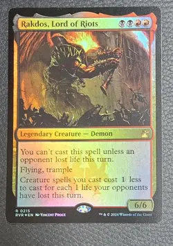 Rakdos, Lord of Riots Ravnica Remastered Foil MTG NM Magic Card - Image 1