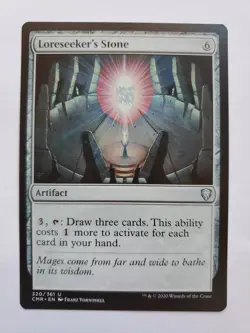 MTG Magic The Gathering Card Loreseeker's Stone Artifact Commander Legends 2020 - Image 1