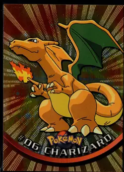 1999 Topps Pokemon TV CHARIZARD #6 Blue/Black Logos Holo Lot of 3 cards - Image 2