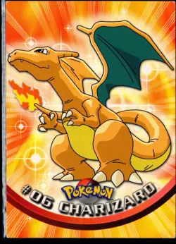 1999 Topps Pokemon TV CHARIZARD #6 Blue/Black Logos Holo Lot of 3 cards - Image 4