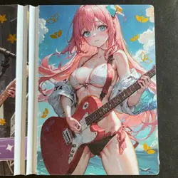 Peach Party - Trifold Card - Goddess Story - Fold Anime Bikini - Rare! Hitori - Image 5