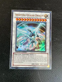 Vintage YuGiOh! Shonen Jump Shooting Quasar Dragon JUMP-EN055 Ultra Rare Card NM - Image 1
