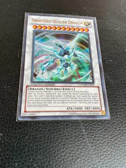 Vintage YuGiOh! Shonen Jump Shooting Quasar Dragon JUMP-EN055 Ultra Rare Card NM - Image 3