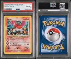 Pokemon TCG: PSA 8 Ho-Oh Neo Revelation Holo Rare Card 7/64 - Image 3
