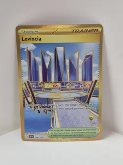 Levincia 244/182 Sv10: Destined Rivals Gold Hyper Rare Pokemon TCG Card NM - Image 1