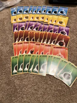 Energy Card Lot Vintage Japanese Pokemon Card Base Set WOTC 1996 Old Back🔥 - Image 1