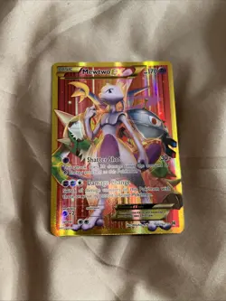 Mewtwo EX 164/162 XY Breakthrough Secret Rare Gold Full Art Pokemon TCG Card - Image 1