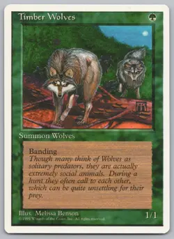 MTG Singles - 4th Edition - Timber Wolves -e453 - Image 1