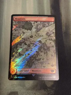 1x Mountain, 0720, Surge Foil - Full Art, Lord of the Rings, MTG NM - Image 1