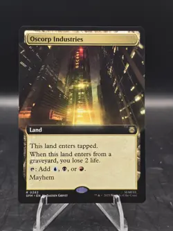 Oscorp Industries 0282 (Extended Art) Regular Rare Marvel's Spider-Man MTG NM - Image 1