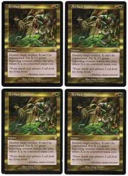 Artifact Mutation x4 4x 2000 Invasion PLAYSET Multi-Color Rare Instant MTG LP A1 - Image 1