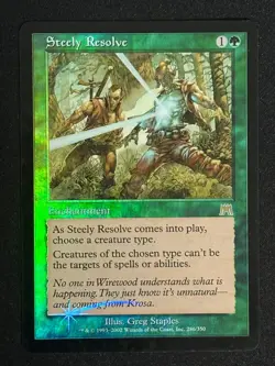 1x MTG Steely Resolve (Foil) - Onslaught (ONS) #286 - Magic the Gathering - Image 1