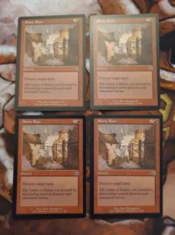 Stone Rain Mercadian Masques MMQ X4 (Playset) MTG Magic the Gathering - Image 1