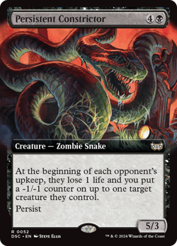 Persistent Constrictor (Extended Art) Duskmourn Commander Near Mint - Image 1