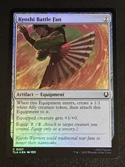 MTG Avatar: The Last Airbender Kyoshi Battle Fan Foil 0257 NM - Image 1