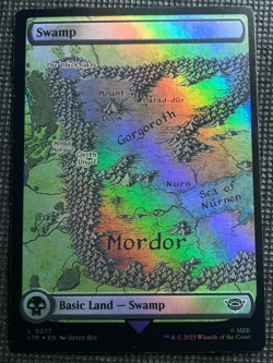 MTG LTR Lord of the Rings (0277) Swamp Foil Basic Land - Image 1