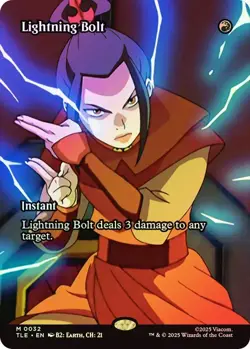 Lightning Bolt Foil Borderles Avatar: The Last Airbender NM MTG - Image 1