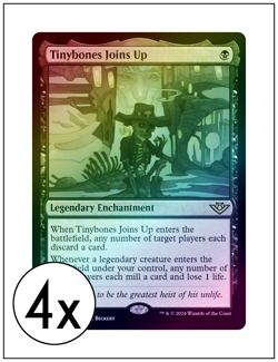 4x Tinybones Joins Up, Foil, Magic the Gathering, MTG NM - Image 1