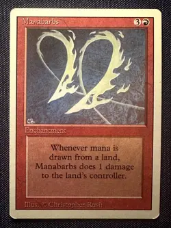 Manabarbs - 1994 Magic the Gathering MTG Revised - Near Mint - Free Shipping! - Image 1