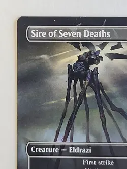 MTG Sire of Seven Deaths (Borderless) Foundations Regular English NM - Image 2