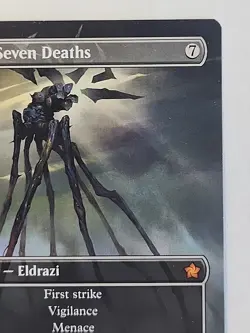 MTG Sire of Seven Deaths (Borderless) Foundations Regular English NM - Image 3