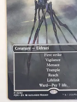 MTG Sire of Seven Deaths (Borderless) Foundations Regular English NM - Image 4