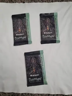 Magic: The Gathering - Duskmourn: House Of Horror - Collector Booster 3 Pack Lot - Image 1