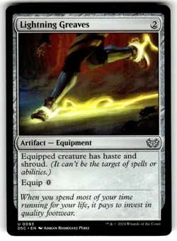 Lightning Greaves Commander: Duskmourn: House of Horror Regular MTG NM - Image 1